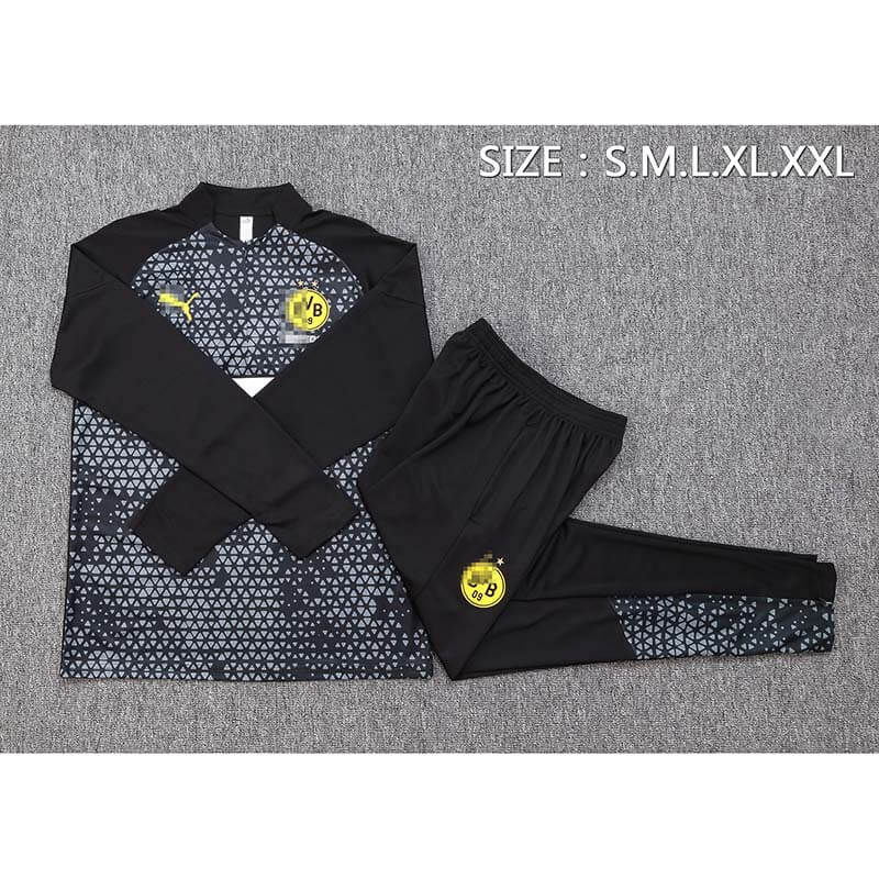Sudadera Entrenamiento Borussia Dortmund 2023/2024 Negro/Gris